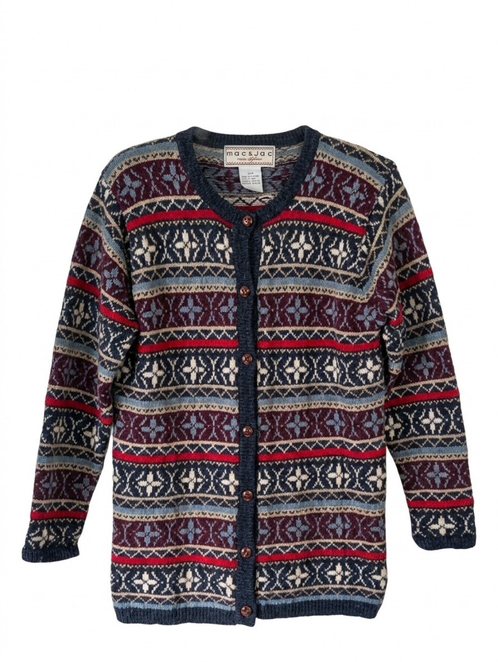 Mac Jac Wool Cardigan Women  Sz Small